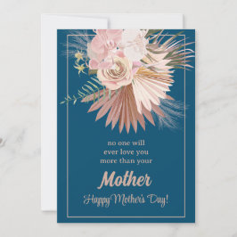 Festiva Tarjeta del Día de la Madre Floral Rústica Sentime