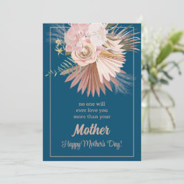 Festiva Tarjeta del Día de la Madre Floral Rústica Sentime