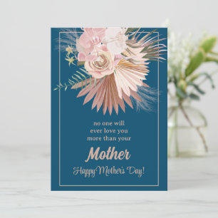 Festiva Tarjeta del Día de la Madre Floral Rústica Sentime