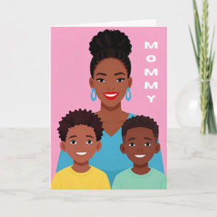 Festiva Tarjeta del Día de la Madre Mamá