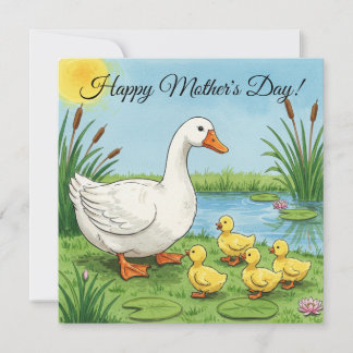 Festiva Tarjeta del Día de la Madre - Mama Goose