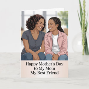 Festiva Tarjeta del Día de la Madre para la Mejor Amiga