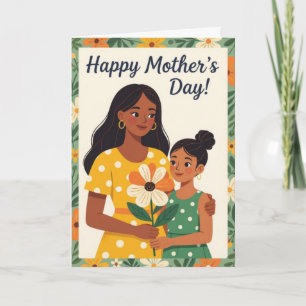 Festiva Tarjeta del Día de la Madre para la Mejor Mamá