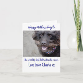 Festiva Tarjeta del día de la madre para la mejor mamá lab