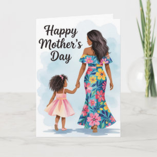 Festiva Tarjeta del Día de la Madre para Mamá y Yo