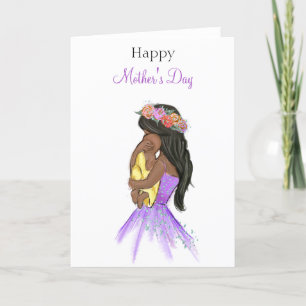Festiva Tarjeta del Día de la Madre para una nueva madre
