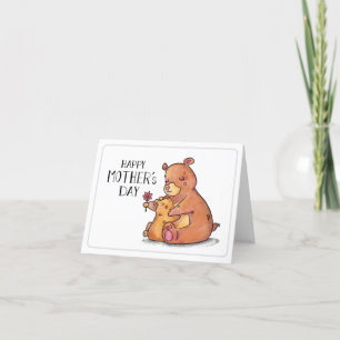 Festiva Tarjeta del día de la madre personalizar - abrazos