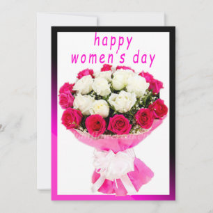 Festiva tarjeta del día de la mujer