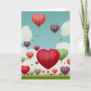Festiva Tarjeta del día de las Globo-Tarjetas del día de