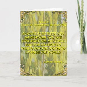 Festiva Tarjeta del día de las mujeres