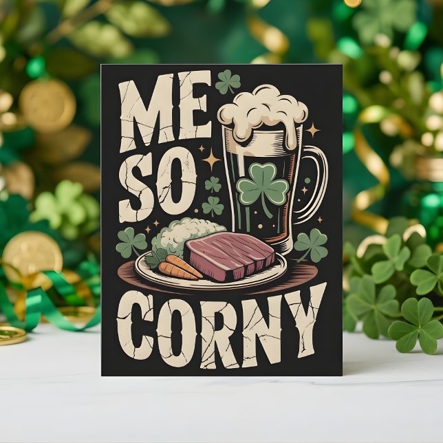 Festiva Tarjeta del Día de San Patricio Humor de Cena Irla (Subido por el creador)