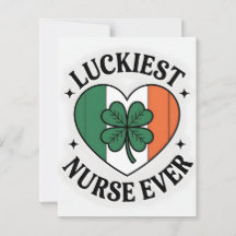 Tarjeta del Día de San Patricio para Enfermera Nov