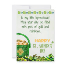 Tarjeta del Día de San Patricio para hija - Feliz
