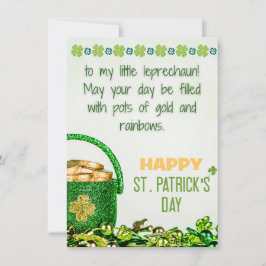 Festiva Tarjeta del Día de San Patricio para hija - Feliz