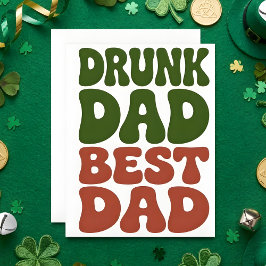 Festiva Tarjeta del Día de San Patricio para Papá Divertid
