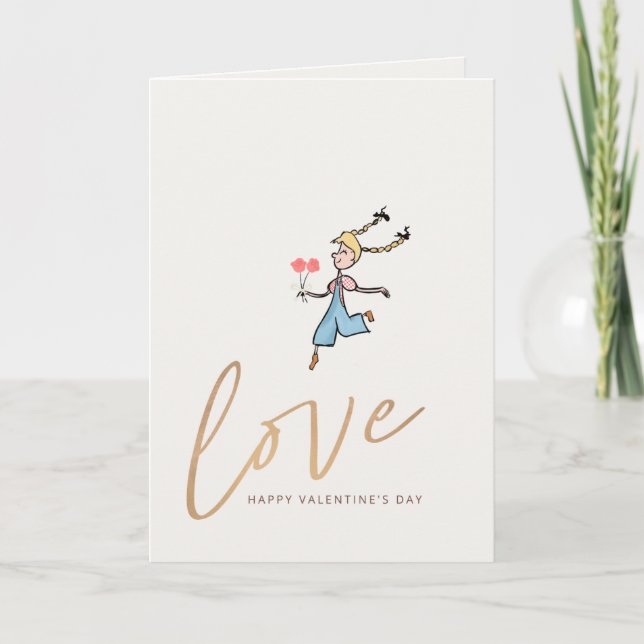 Festiva Tarjeta del Día de San Valentín (Anverso)