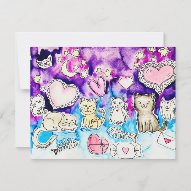 Festiva Tarjeta del día de San Valentín (Anverso)