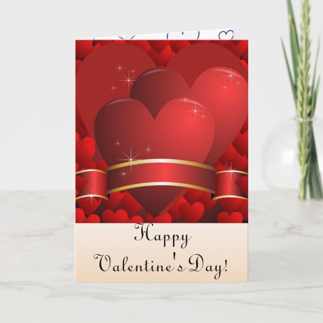 Festiva Tarjeta del Día de San Valentín (Anverso)