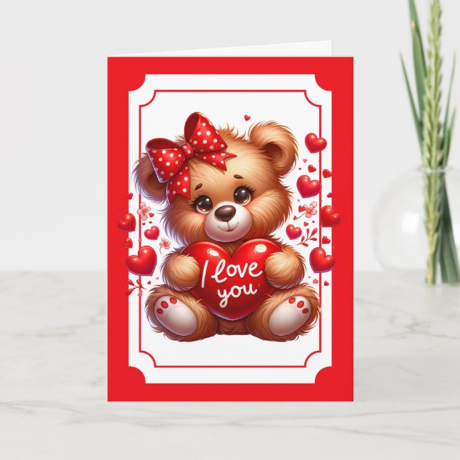 Festiva Tarjeta del Día de San Valentín (Anverso)