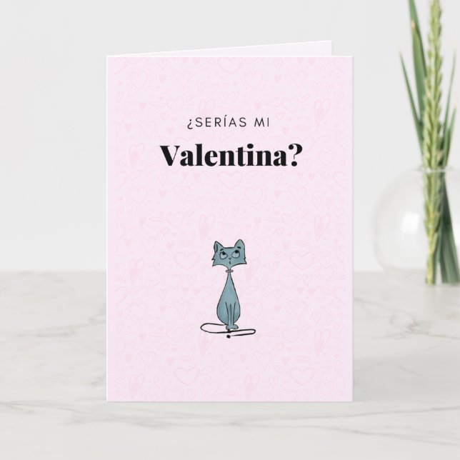 Festiva Tarjeta del Día de San Valentín (Anverso)