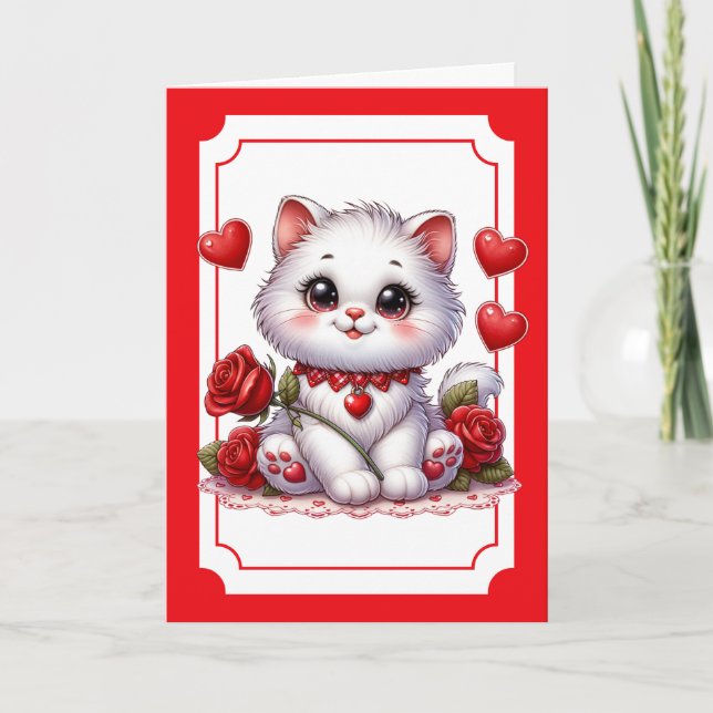 Festiva Tarjeta del Día de San Valentín (Anverso)