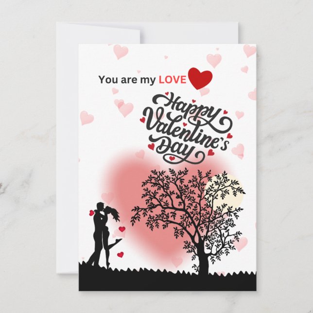 Festiva Tarjeta del Día de San Valentín (Anverso)