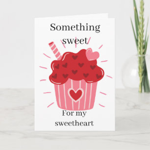 Festiva Tarjeta del Día de San Valentín Algo Dulce