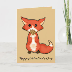 Festiva Tarjeta del día de San Valentín astuta y dulce