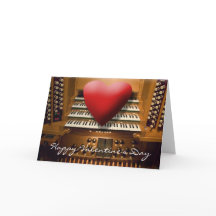 tarjeta del día de San Valentín con corazón
