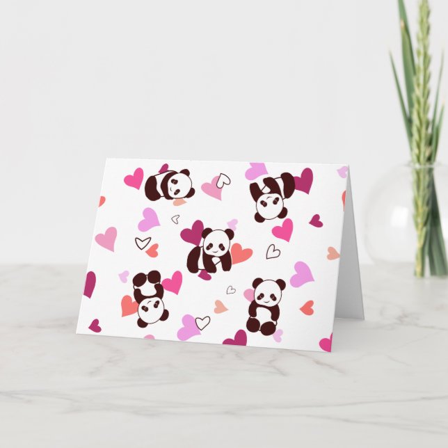 Festiva Tarjeta del Día de San Valentín con corazón de pan (Anverso)