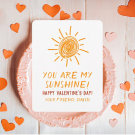 Festiva Tarjeta del Día de San Valentín con dibujo del sol