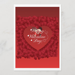 Festiva Tarjeta del Día de San Valentín con ilustración de