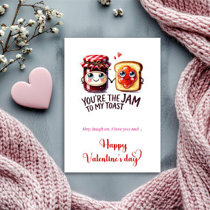 Festiva Tarjeta del Día de San Valentín con Personajes Div