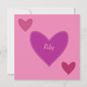 Festiva Tarjeta del Día de San Valentín de Corazones Bonit