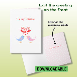 Festiva Tarjeta del día de San Valentín de encargo del