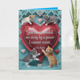 Festiva Tarjeta del Día de San Valentín de Keats 2
