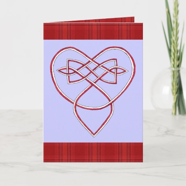 Festiva Tarjeta del día de San Valentín de Knotwork (Anverso)