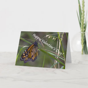 Festiva Tarjeta del día de San Valentín de la mariposa de