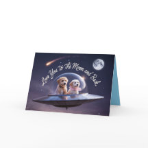 Tarjeta del Día de San Valentín de Labradoodle