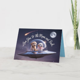 Festiva Tarjeta del Día de San Valentín de Labradoodle