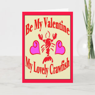 Festiva Tarjeta del día de San Valentín de los cangrejos