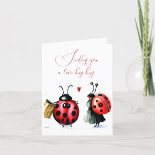 Festiva Tarjeta del Día de San Valentín de mariquita