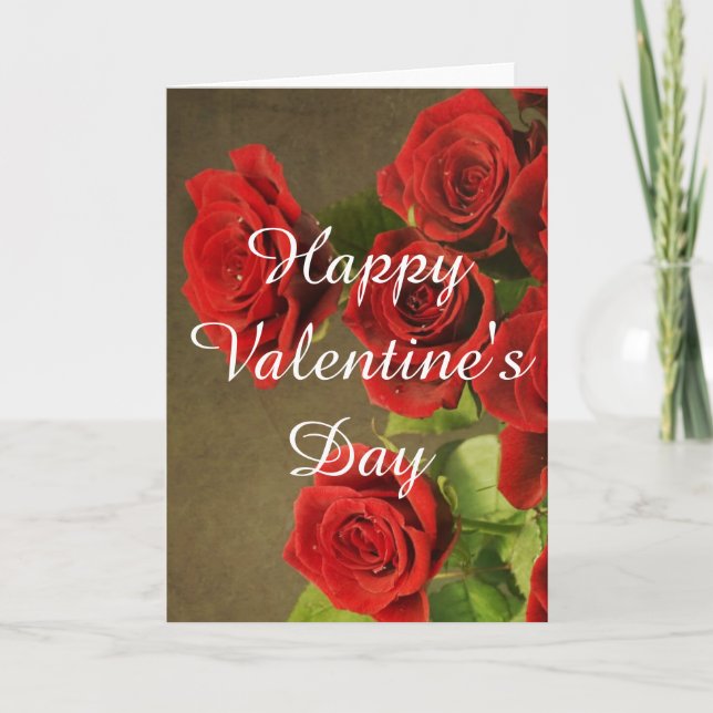 Festiva Tarjeta del día de San Valentín de Romantiv (Anverso)