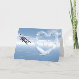Festiva Tarjeta del día de San Valentín de Skywriter