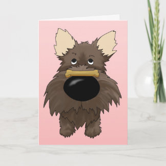 Festiva Tarjeta del día de San Valentín de Terrier de