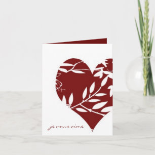 Festiva Tarjeta del día de San Valentín de Toile del
