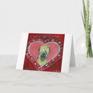 Festiva Tarjeta del día de San Valentín de trigo
