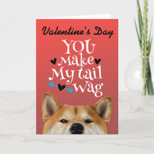 Festiva Tarjeta del Día de San Valentín...de tu Akita