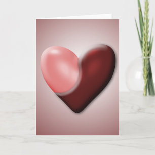 Festiva Tarjeta del día de San Valentín de Yin y de Yang