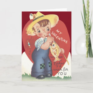 Festiva Tarjeta del día de San Valentín del chico del